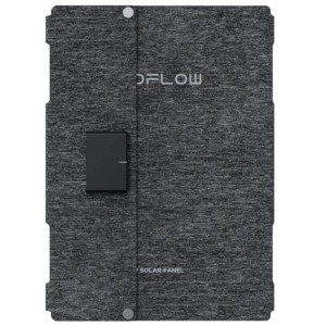 Graues, faltbares EcoFlow Solarpaneel 45 W. Kompaktes, robustes Design für mobile Solaranlagen und Outdoor-Einsatz.