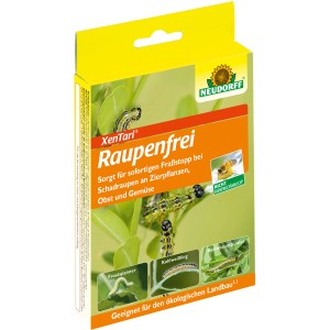 Neudorff XenTari Raupenfrei, 3x4g Packung zur Bekämpfung von Schadraupen an Pflanzen.