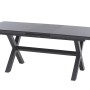 Ausziehbarer Siena Garden Gartentisch Ferrostone, 100x260 cm, mit Aluminiumgestell.