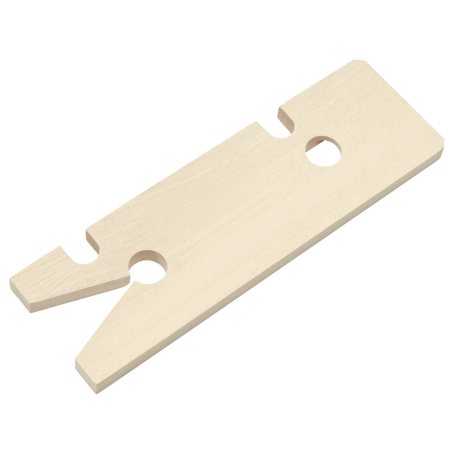LUX Laubsägebrettchen Classic aus Holz, Buche, mit Aussparungen für präzises Sägen.