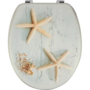 baliv WC-Sitz Carduma MDF Holzkern Seesterne