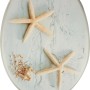 baliv WC-Sitz Carduma mit Seesternen auf hellem MDF-Holzkern. WC-Deckel für maritimes Flair im Badezimmer.