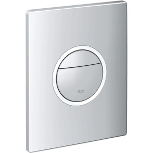 Grohe Nova Cosmopolitan WC-Drückerplatte, Chrom, für 2-Mengen-Spülung.