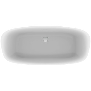 Freistehende Ideal Standard Badewanne Dea, ovale Form, 180x80 cm, in Schwarz Matt.