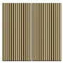 Akustikpaneel Eiche/Schwarz, MDF Wandverkleidung für bessere Raumakustik, 119,8 cm hoch.