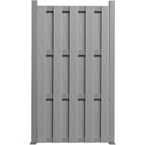 Elephant WPC Bohlenzaun Color Line Grau 180 cm x 90 cm x 3,3 cm