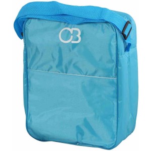 Blaue Connabride Kühltasche mit 14 l Volumen und Tragegurt.