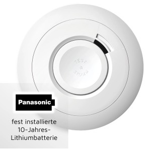 Ei Electronics Rauchmelder Ei650: Weißer Rauchmelder mit 10-Jahres-Batterie.