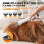 PawHut Pfotentrimmer: Elektrischer Haarschneider trimmt Hundefell mit 4 Kammgrößen (3-12mm) für stressfreie Pflege.