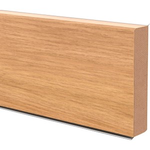 Sockelleiste Cubu 60 Touch & Style, Eiche Sierra Dekor, foliert mit Weichlippen.