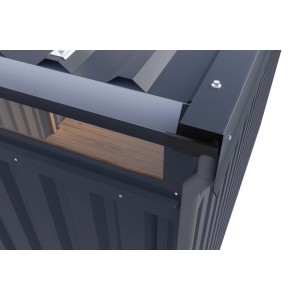 Karibu Metallgerätehaus Argos 3,5 Graualuminium