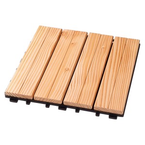 Klickfliese Douglasie 30 cm x 30 cm x 2,5 cm, 4 Stück