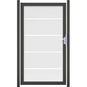 GroJaAmbiente Tor Blockstreifen DIN: rechts Rahmen DB703