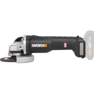 Worx Akku-Winkelschleifer WX812.9 Solo 20 V mit Trennscheibe, ohne Akku/Ladegerät.
