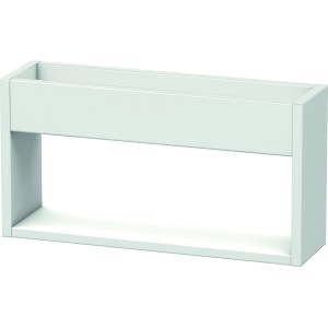 Duravit Ketho Wandregal, 50 cm, weiß-matt, mit doppelter Ablagefläche für Badutensilien.