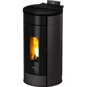 Freepoint Pelletofen Globe, Stahl Anthrazit, 10,5 kW mit Automatik. Moderner Ofen für behagliche Wärme.