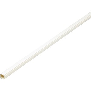 Weißer Mini-Kabelkanal, 10x10 mm, 2 m Länge. Quadratischer Kabelkanal für Kabelverlegung.