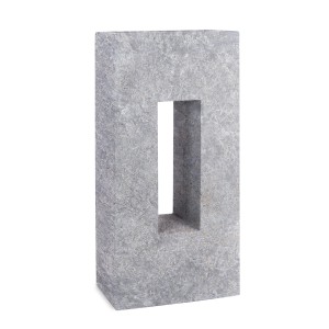 Pflanzwerk Hochbeet Pflanzkübel Vista Premium Frostbeständig Lava 92 cm Hellgrau