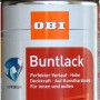 OBI Buntlack Spray RAL 9005 Tiefschwarz seidenmatt, 150ml Dose.