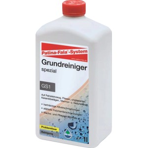 Flasche Patina Grundreiniger Spezial 1 l für Fliesen und Naturstein.