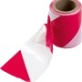 LUX Warnband, rot-weiß, 50 m Rolle, zum Absichern und Abgrenzen.