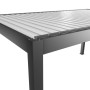 Detailansicht der Biohort Pergola 5 m x 3 m in Quarzweiß, Terrassenüberdachung mit Lamellendach.
