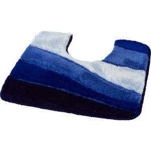 Blauer Meusch WC-Vorleger Ocean mit Farbverlauf, 55x50 cm, passend zu Badteppichen.
