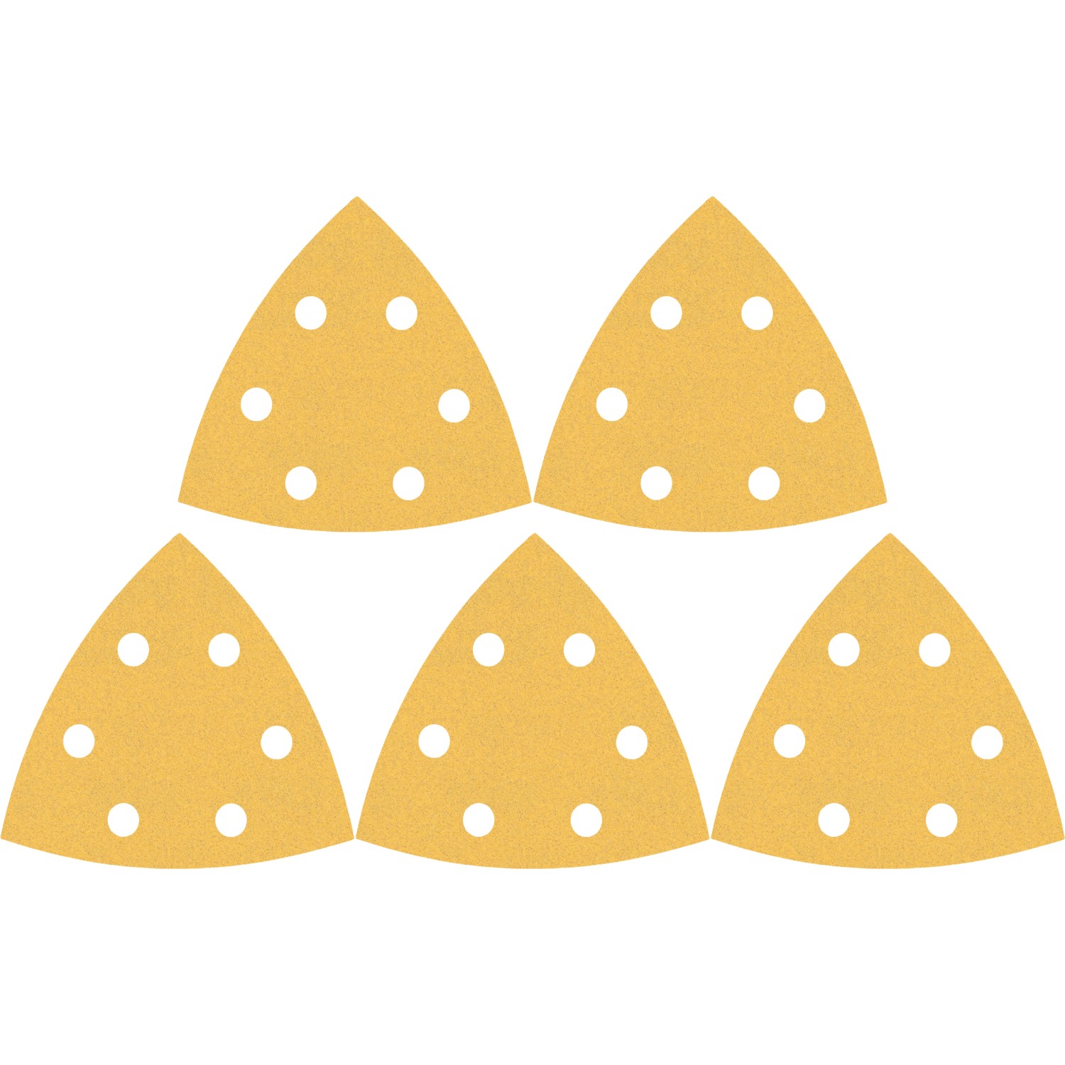 5er-Pack Bosch Expert Schleifblätter C470, 93x93mm, K100 für Deltaschleifer.