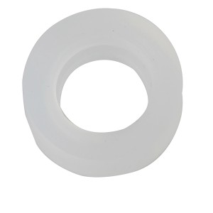 Transparente Kirchhoff Quetschdichtung aus Silikon, 13 mm (1/2) x 8 mm, für flexible Rohrverbindungen.