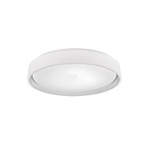 Weiße, runde Reality LED-Deckenleuchte Felis, 40 cm Durchmesser. Moderne Lampe für Wohnräume.