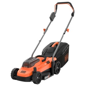 Black+Decker Akku-Rasenmäher BCMW3336N, 36V, 33cm Schnittbreite, orange/schwarz.