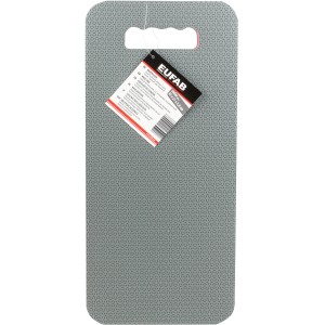 Graues Eufab Kniekissen (45x21x2,8cm) aus EVA-Schaumstoff mit Tragegriff für Garten, Haushalt & Werkstatt.