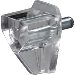 Hettich Bodenträger Safety, transparent, Ø 3 mm, für Regalböden und Möbelausstattung.