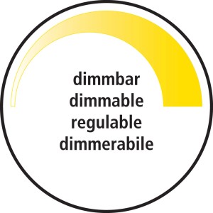 Symbol für Dimmbarkeit des Wenko LED Kosmetikspiegels Barona.
