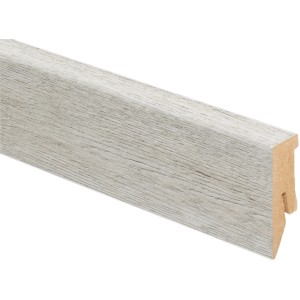 Sockelleiste Eiche Bari, 50x18x2600 mm, zur Wandbefestigung mit Clips.