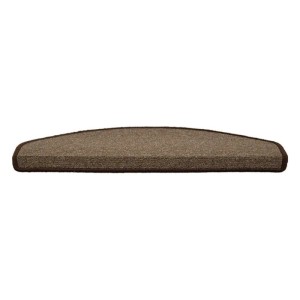 KARAT Stufenmatte London Selbstklebend Hellbraun Halbrund 23,5 x 65 cm