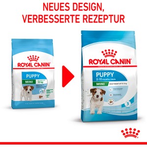 Royal Canin Mini Puppy Trockenfutter, 2kg Packung für Welpen kleiner Rassen.