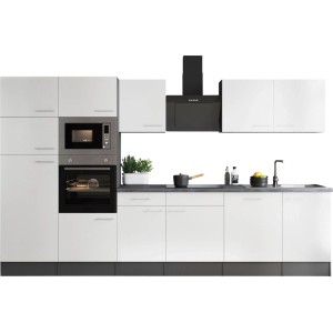 Respekta Küchenzeile Oliver 340 cm Weiß