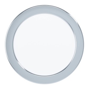 Eglo LED-Einbauspot Fueva 5, Ø 16,6 cm, 4.000K, Chrom. Runde LED-Einbauleuchte für Innenräume.