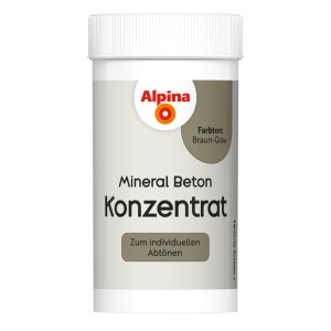 Alpina Mineral Beton Konzentrat in Braun-Grau, 65ml, zur individuellen Farbgestaltung.
