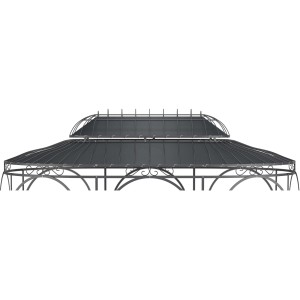 Eleo Sonnensegel Verona 440 cm x 285 cm für Pavillon Verona Anthrazit