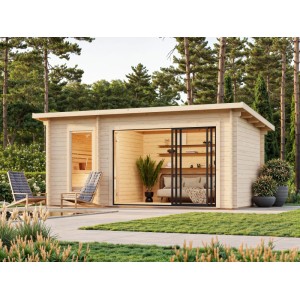 Palmako Sauna Sanna Slide Naturbelassen 500 cm x 270 cm