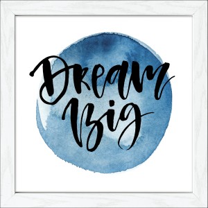 Bild mit Rahmen Concrete Moon I 35 cm x 35 cm