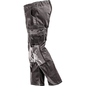 Safety&More Arbeitshose Nitro in Schwarz-Grau, Größe S, mit vielen Taschen.