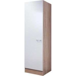 Flex-Well Geschirrschrank Florida, 50 cm, Weiß und Sonoma Eiche Dekor.