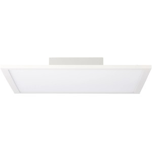 Quadratisches, weißes LED-Panel Buffi 40x40 cm für Deckenmontage mit warmweißem Licht.