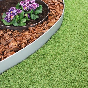 Bellissa Rasenkante Serra, verzinkt, zur Rasenbegrenzung und Beetumrandung im Garten.