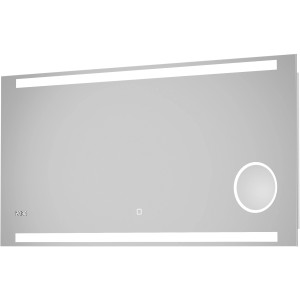 DSK Design LED-Lichtspiegel Silver Conde 120 cm x 60 cm