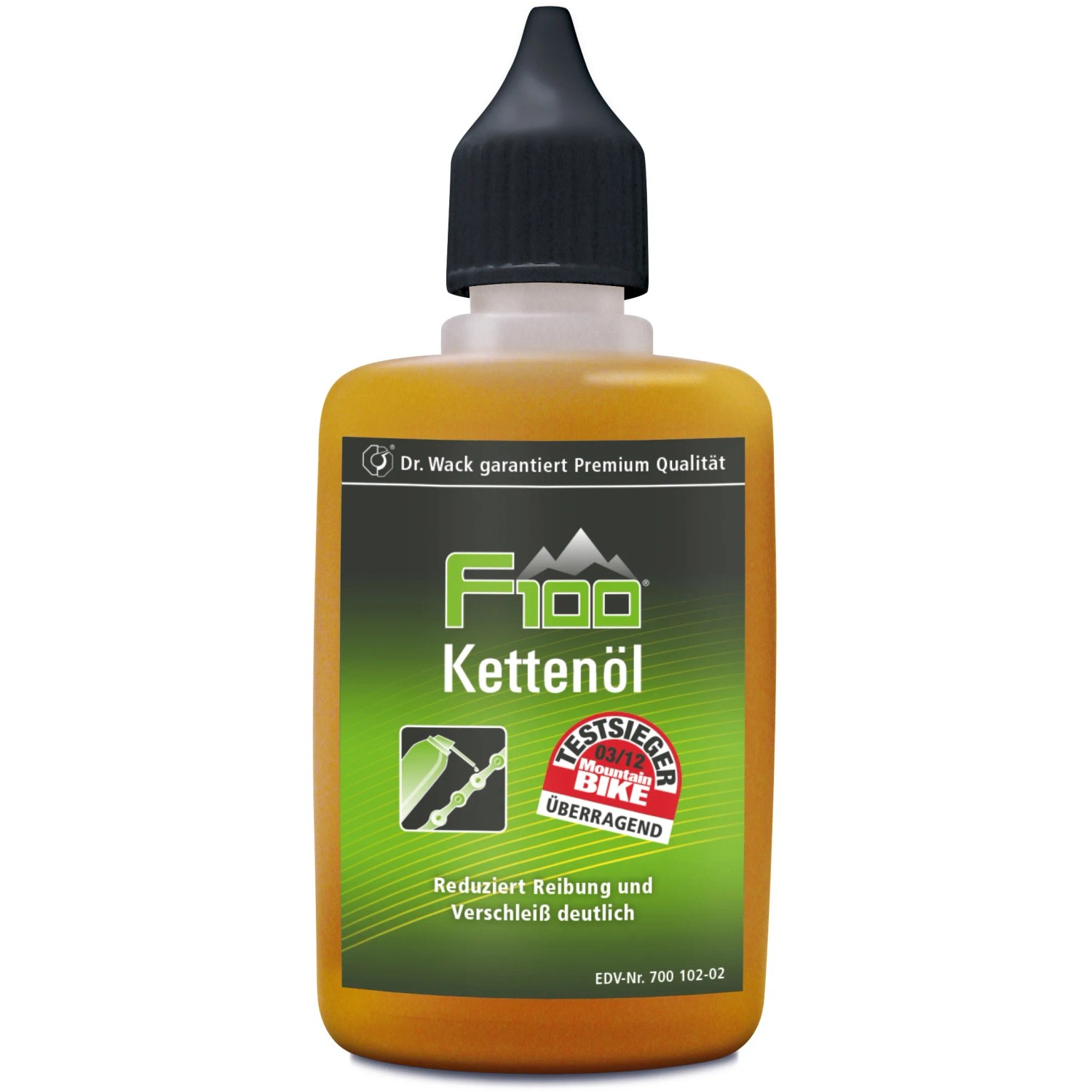 Dr. Wack F100 Kettenöl 50ml für optimale Fahrradpflege. Reduziert Reibung und Verschleiß.