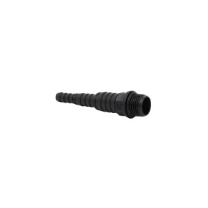 Schwarze Stufen-Schlauchtülle 21 mm für Regentonnen und Bewässerungssysteme.